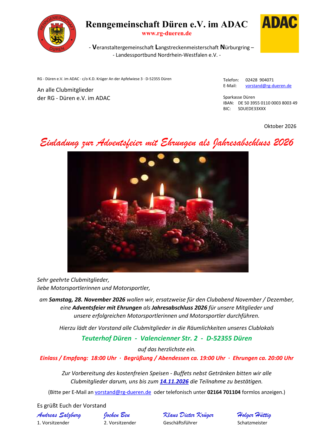Adventsfeier 2026